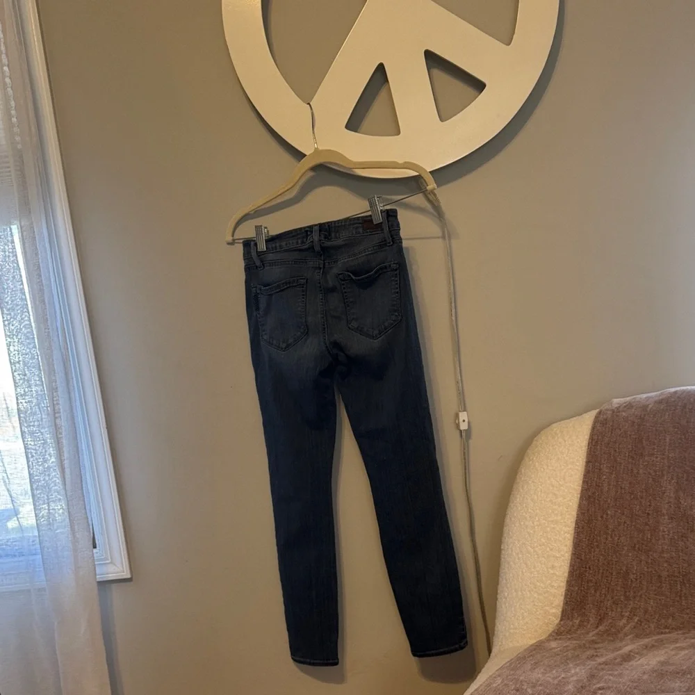 PAIGE Verdugo Dark Indigo High-Rise Skinny Jeans - Picture 5 of 5